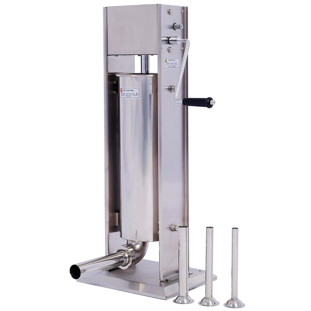 7L Stainless Steel Manual Sausage Stuffer T2372