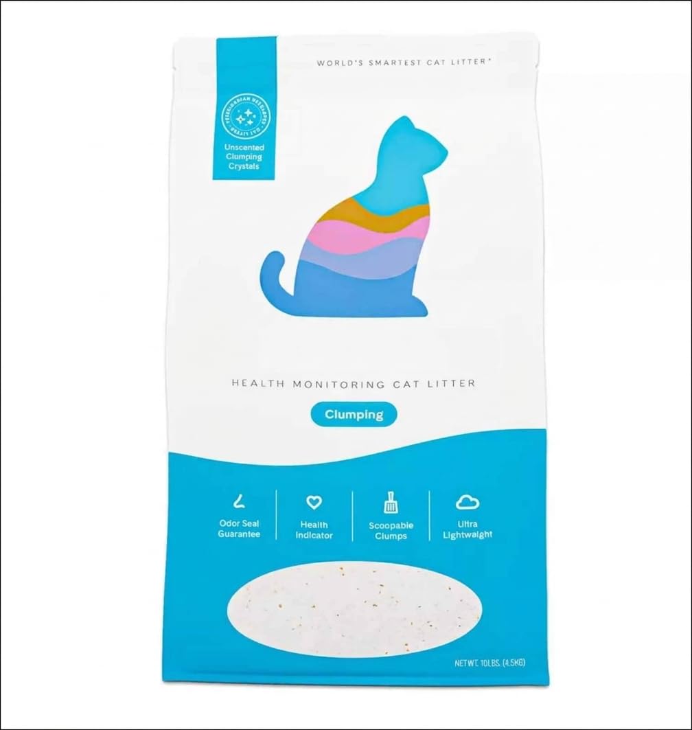 Clumping Health Monitoring Cat Litter 10 Lb Unscented Silica Gel Crystals O5941