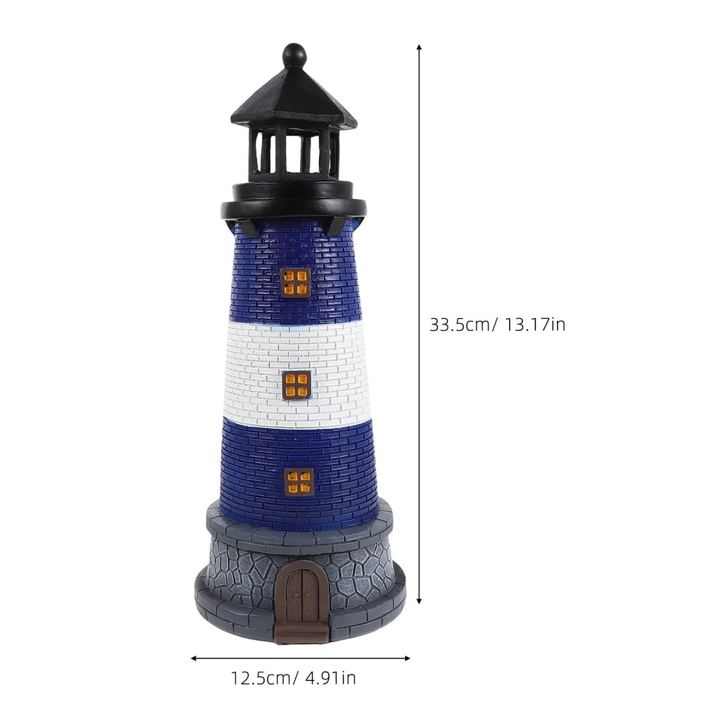 Solar Powered Resin Garden Light with Led, Blue V2707