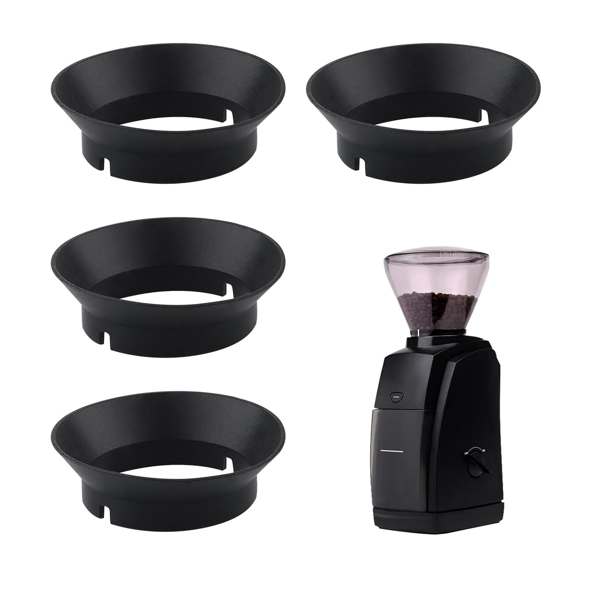 4 PCS Silicone Gasket Replacement for Coffee Grinder R660840
