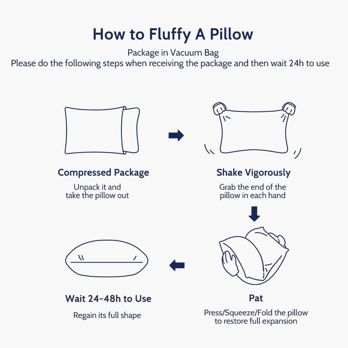 King Size Set of 2 Down Alternative Bed Pillows R512