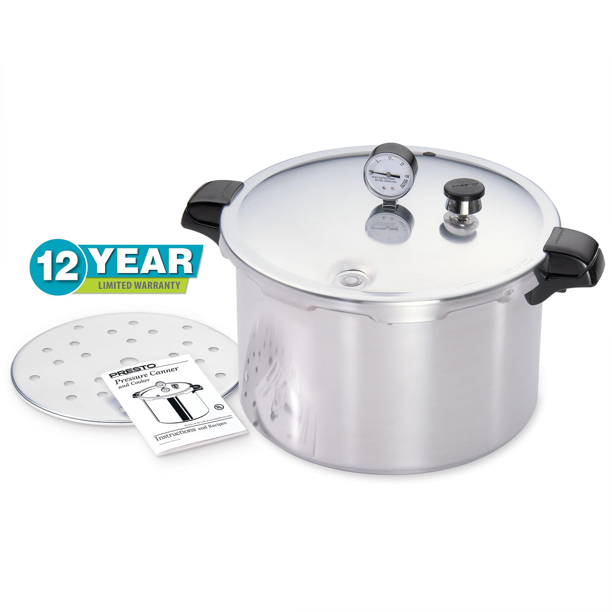 16-Quart Aluminum Pressure Canner and Cooker W80925