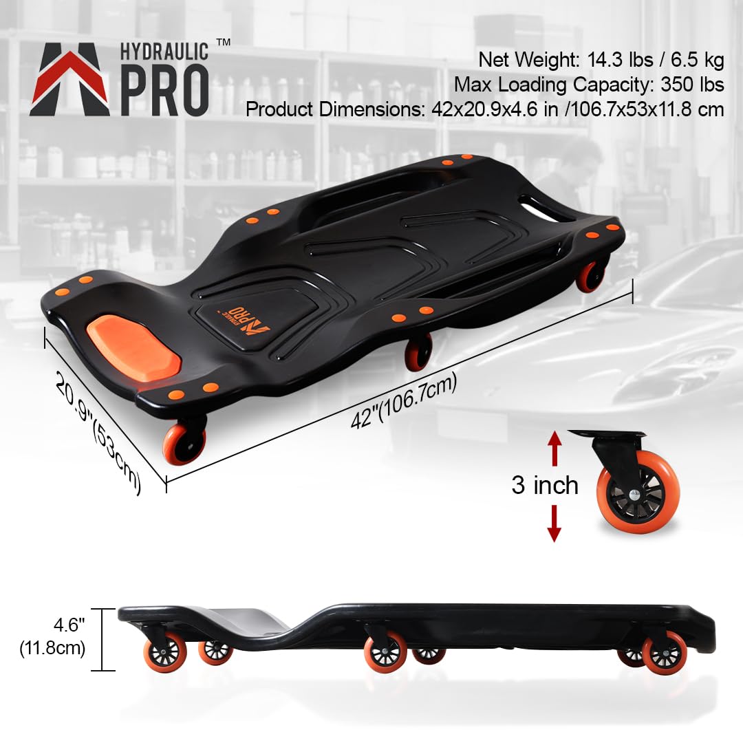 42" 350 LBS Mechanic Creeper with 6 Wheels V531422