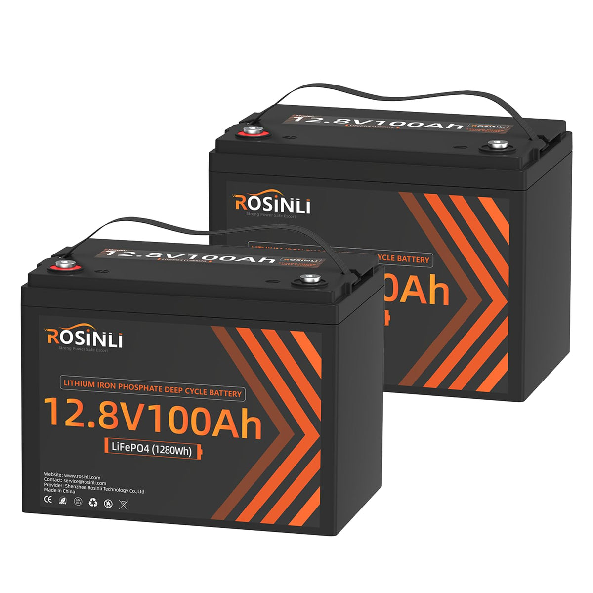 12V 100Ah LiFePO4 Battery 2Pack D369