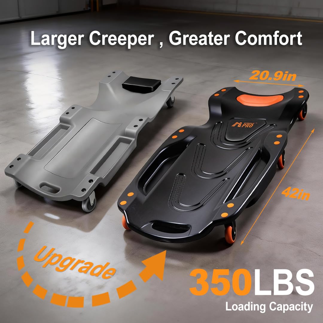 42" 350 LBS Mechanic Creeper with 6 Wheels V531422