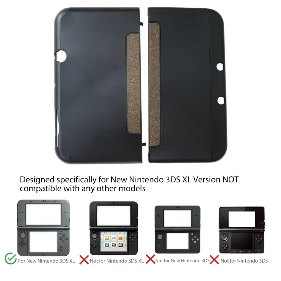 Hard Shell Protector Case Cover for Nintendo 3DS LL XL - Black T750