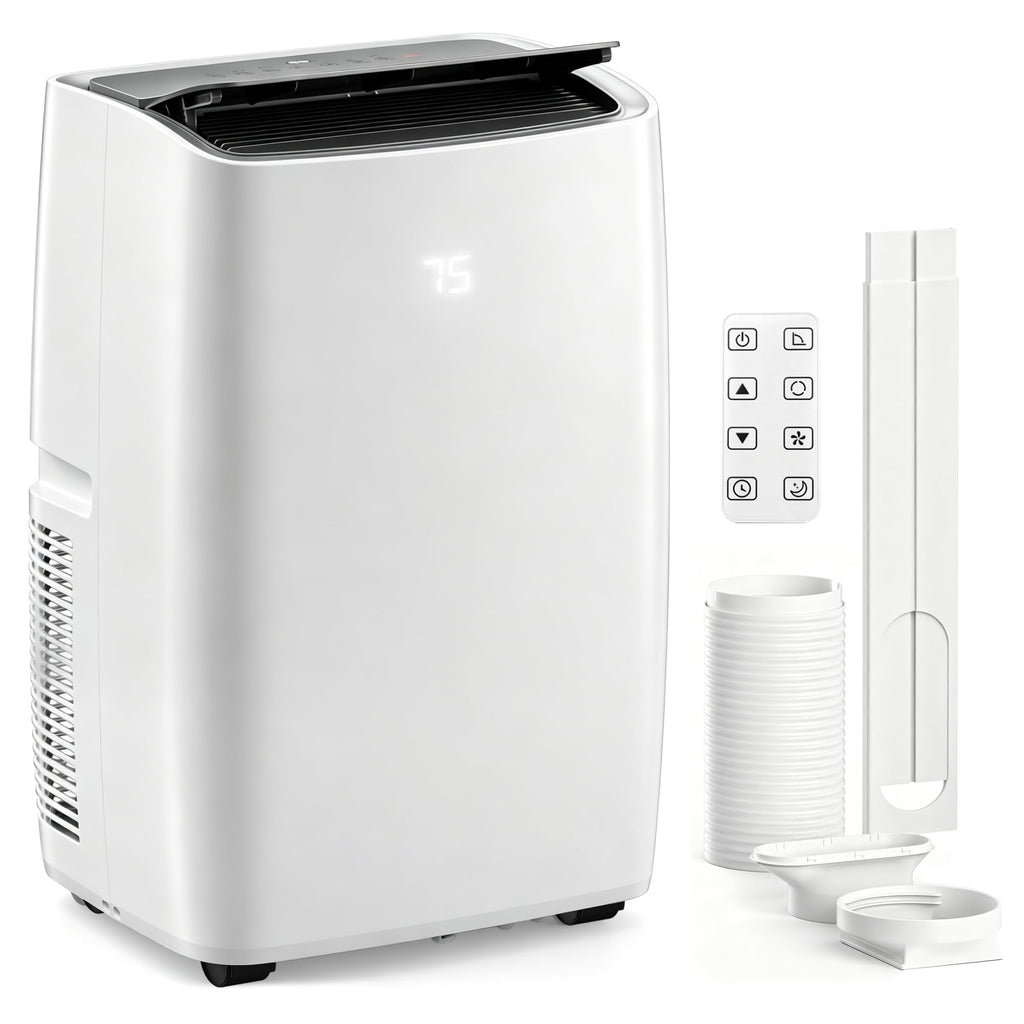 14000 BTU 5-in-1 Portable Air Conditioner with Remote Control and Window Kit Q6064