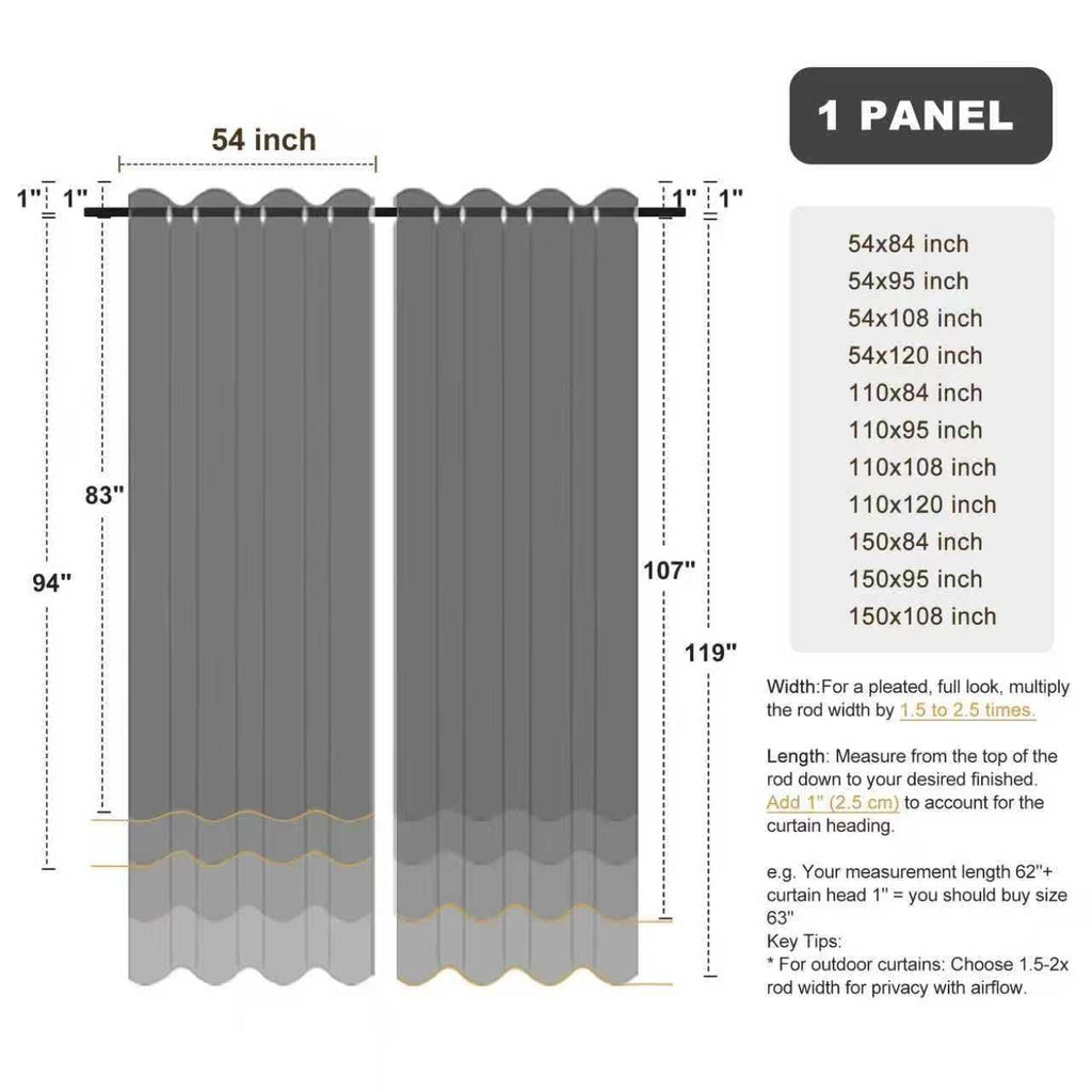 Waterproof Outdoor Curtains U526