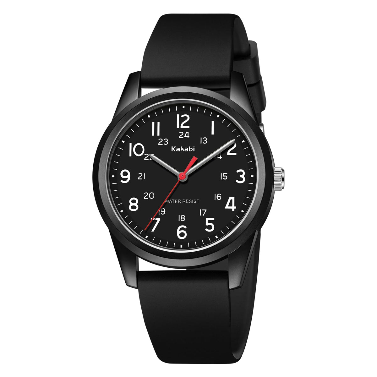Mens Womens Quartz Silicone Strap Military Wristwatch Q777