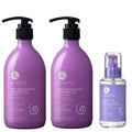 Curly Hair Shampoo and Conditioner Set with Biotin Hair Oil W53906