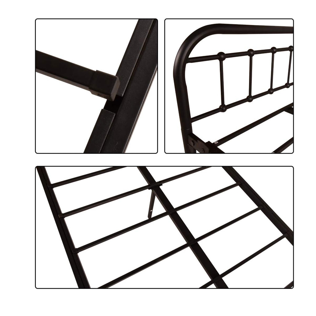 Metal Daybed Frame Twin Day Bed Black A1415