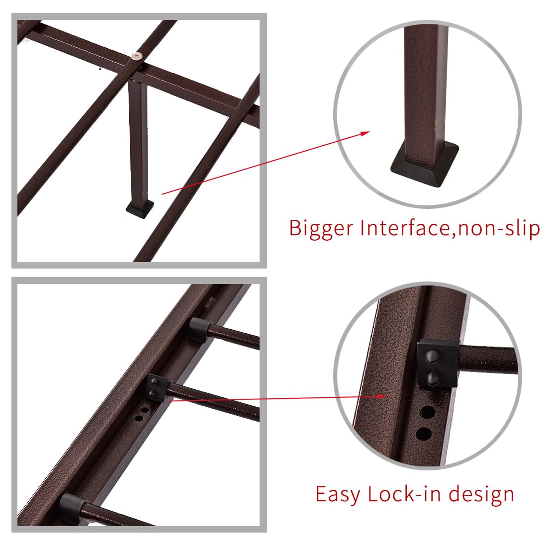 Metal Daybed Frame Twin Day Bed Black A1415