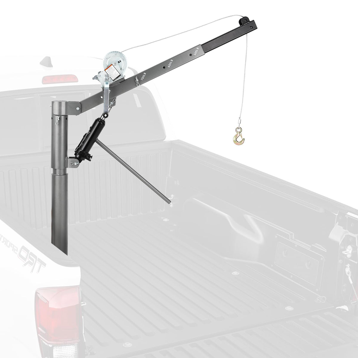 1000 LBS Hydraulic Pickup Truck Crane Hoist N650884