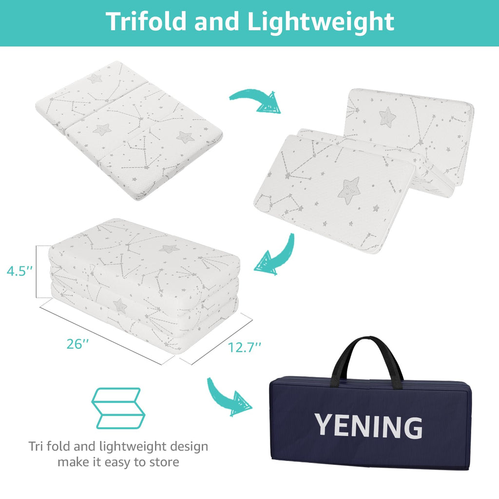 Organic Cotton Trifold Pack and Play Mattress Pad D914693