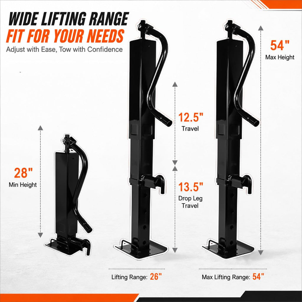 12000lbs Adjustable Drop Leg Trailer Jack Z247