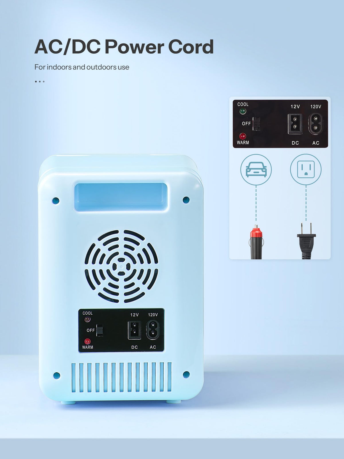 Mini Beauty Fridge with LED Mirror B748747