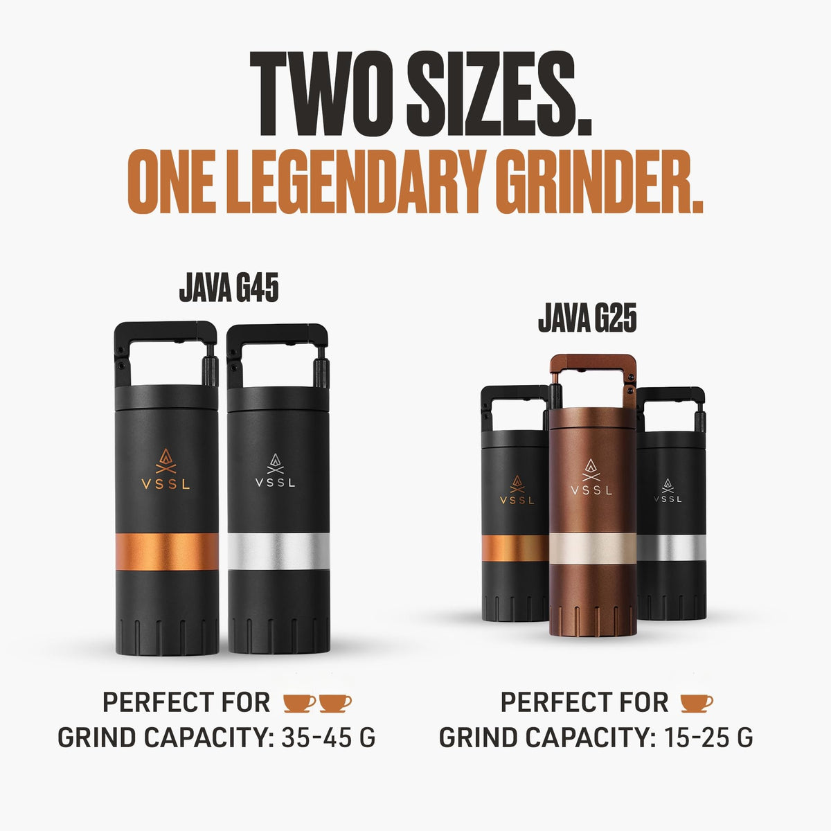 Manual Coffee Grinder with Stainless Steel Conical Burr Mill, 45 gram capacity B919