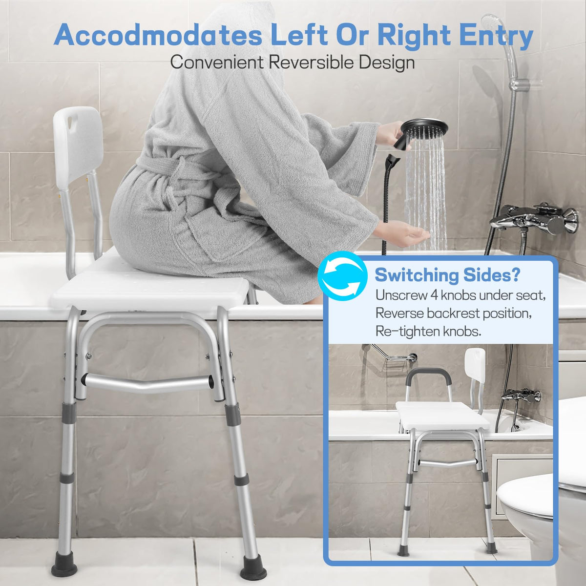 Tub Transfer Bench & Shower Chair W28809