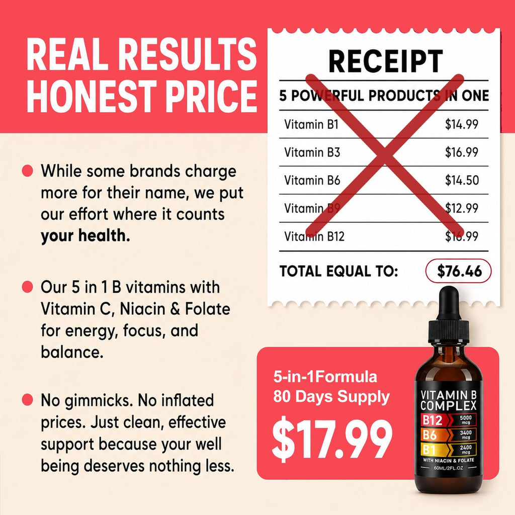 Vitamin B12 Complex Drops 5000mcg 2 Packs R9485