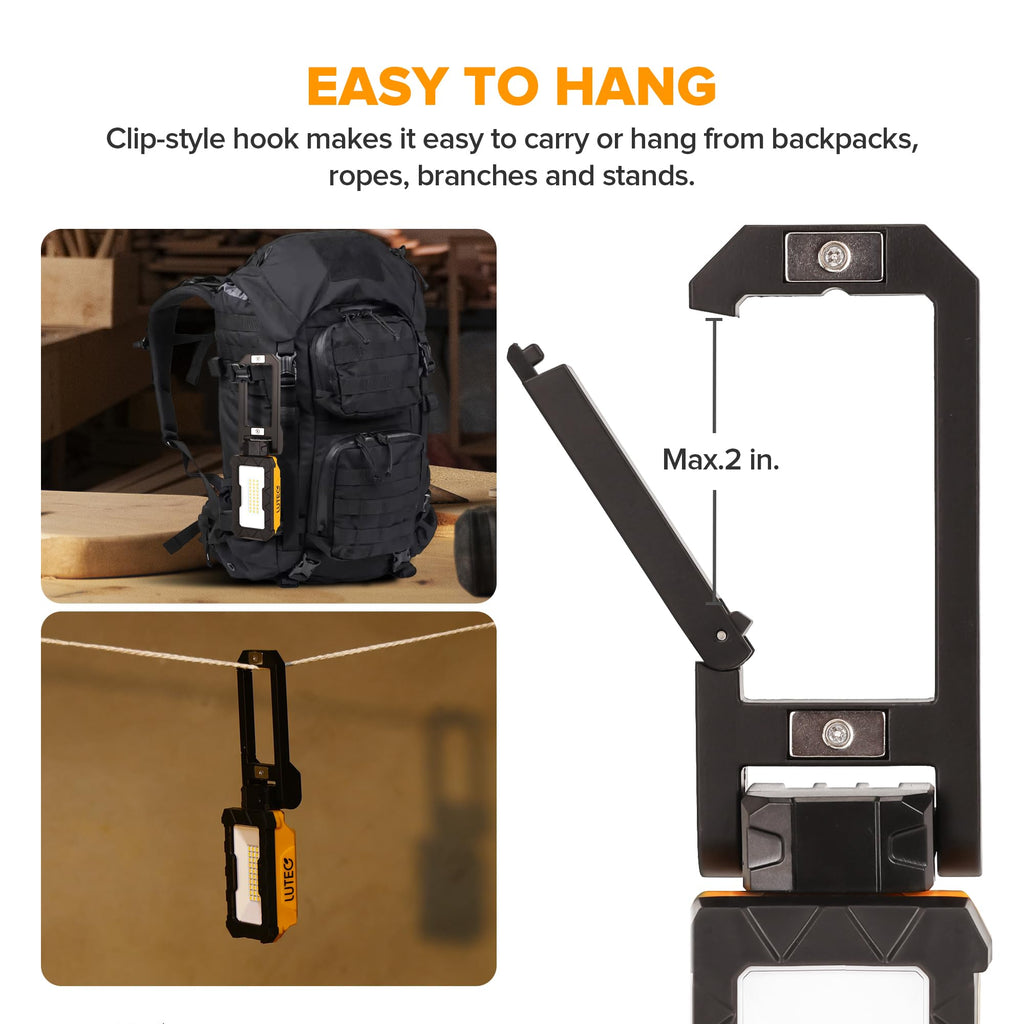 1000 Lumens LED Rechargeable Magnetic Work Light U824909