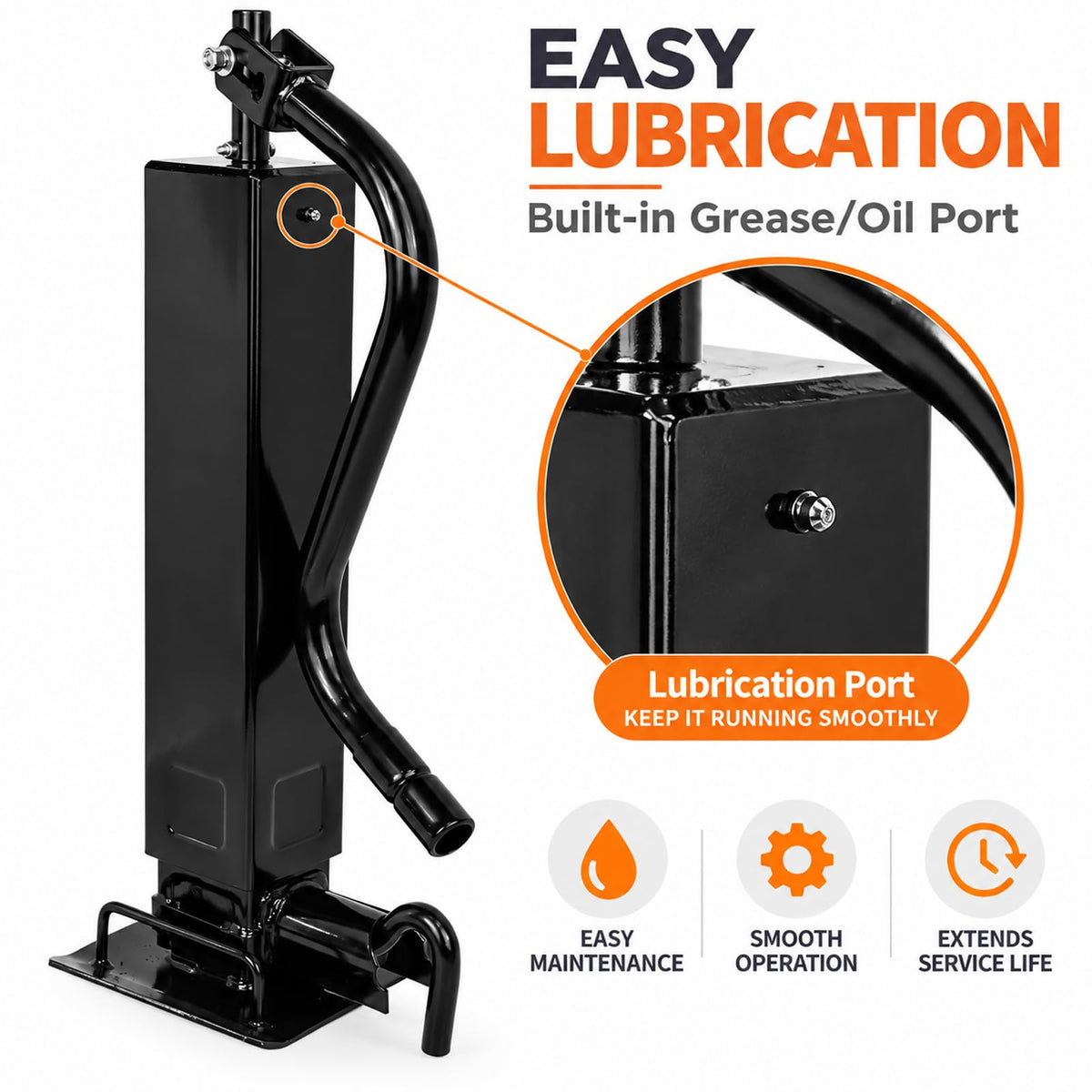 12000lbs Adjustable Drop Leg Trailer Jack Z247