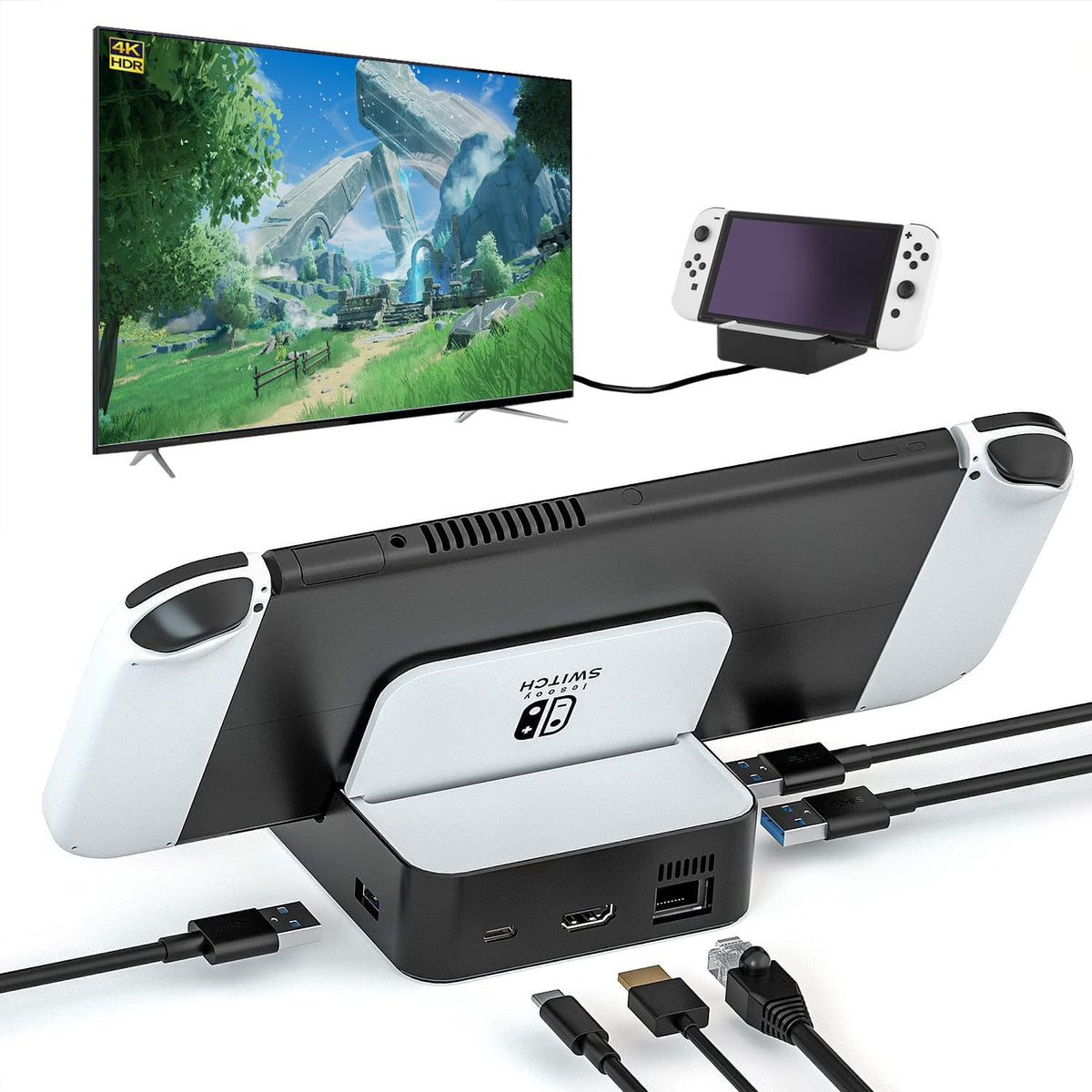 6-in-1 TV Docking Station with HDMI 2.0, Ethernet, USB-A, USB 3.0, USB-C S59755