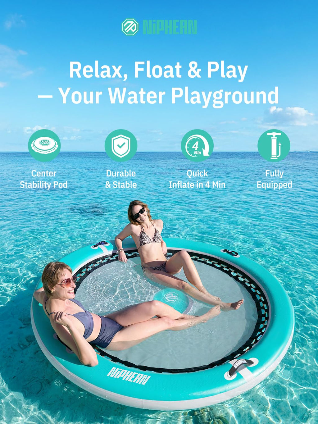 Inflatable Water Hammock 8FT L93697