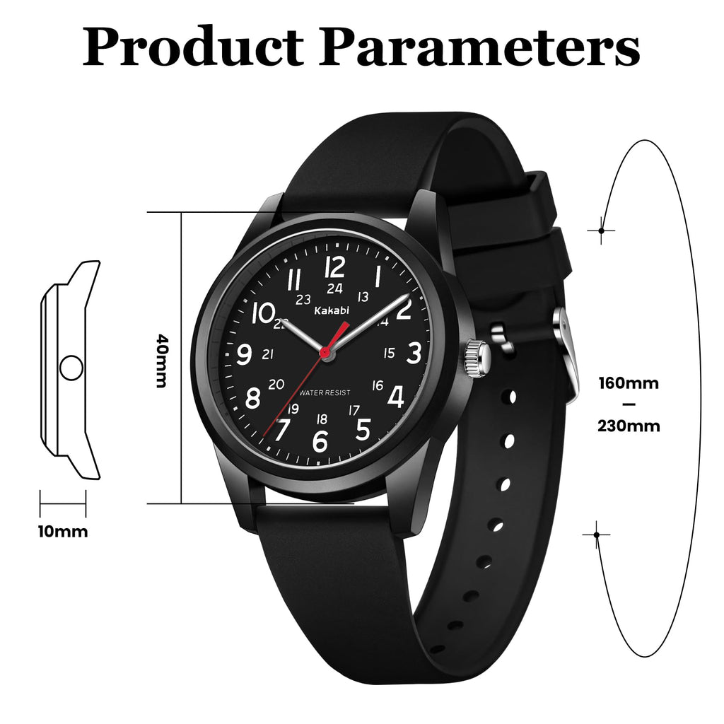 Mens Womens Quartz Silicone Strap Military Wristwatch Q777