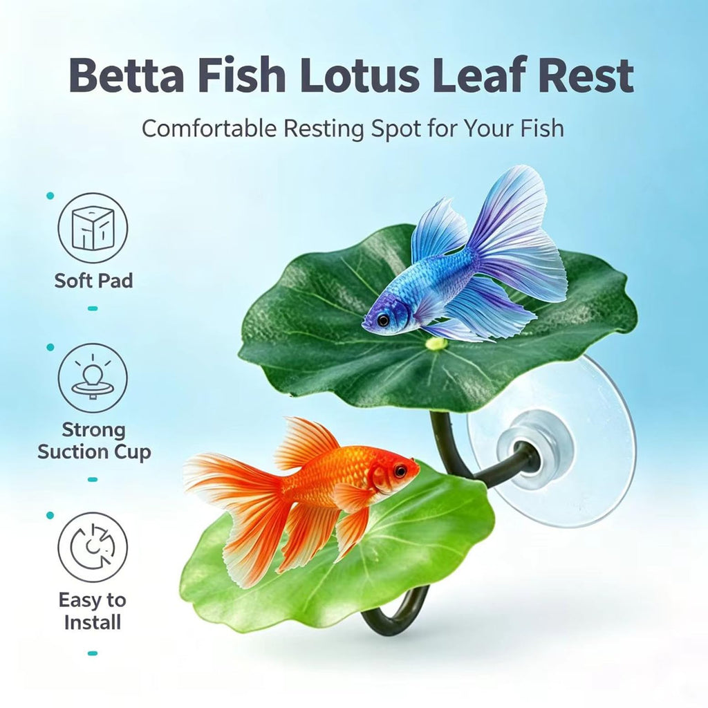 Betta Fish Hammock Tunnel Leaf Pad Resting Bed Y876746