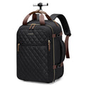 Black Rolling Laptop Backpack with Wheels S505161