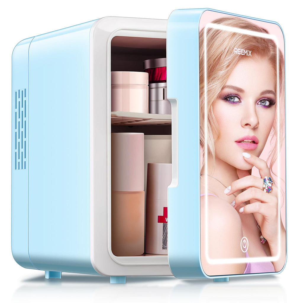 Mini Beauty Fridge with LED Mirror B748747