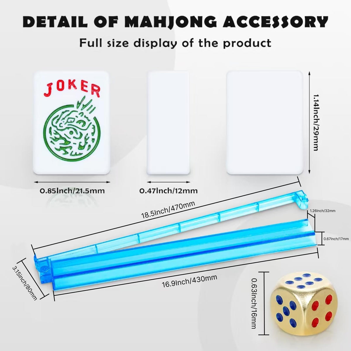 American Mahjong Game Set with 166 Tiles Y956