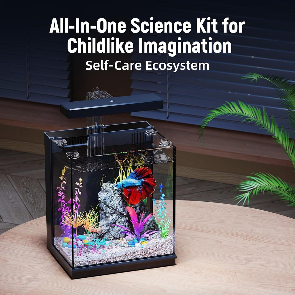 2 Gallon All-in-One Aquarium Kit with Filtration & LED Light C73300
