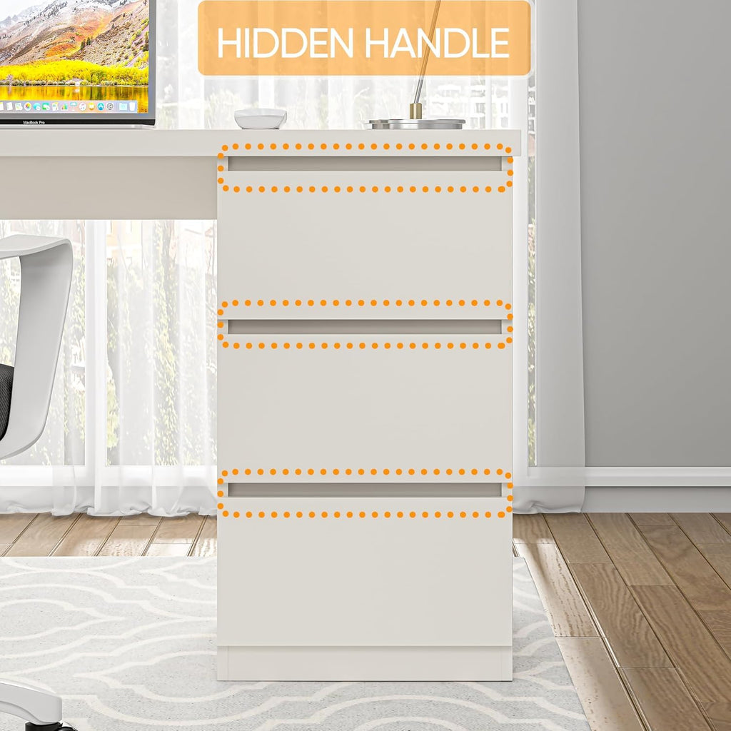 White Desk with Drawers L157222