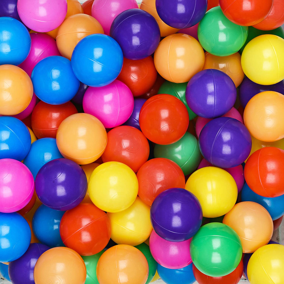 Crush Proof Plastic Ball Pit Balls with Storage Bag I506