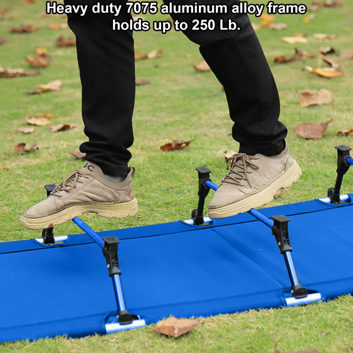 Blue Portable Folding Kids Camping Cot T9749