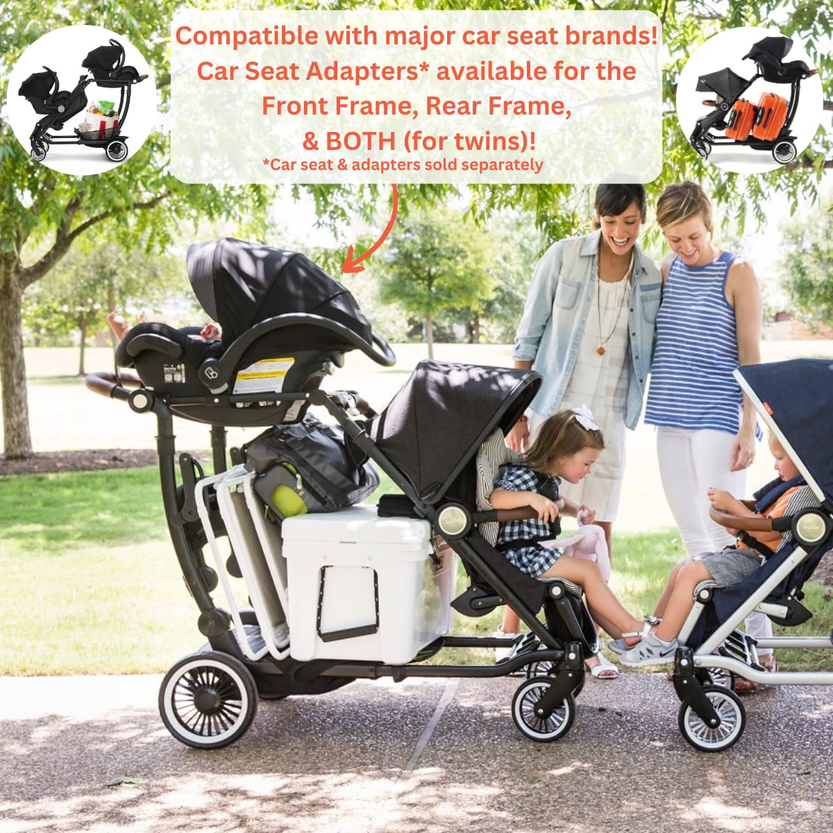 Black Double Stroller F78792