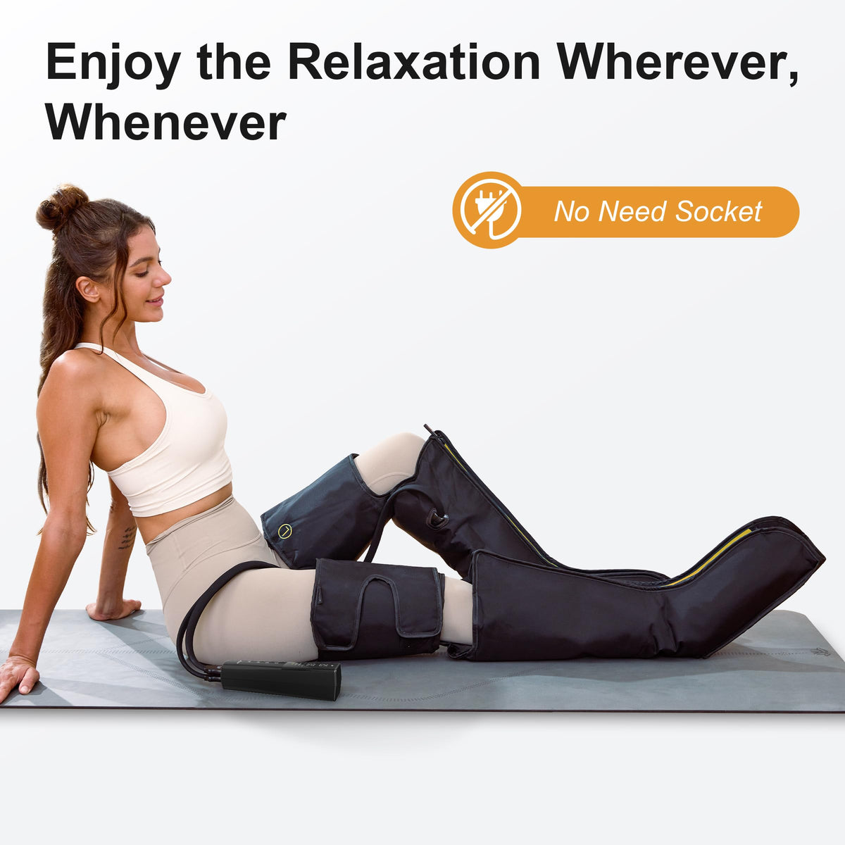 Cordless Rechargeable Leg Air Compression Massager V42376