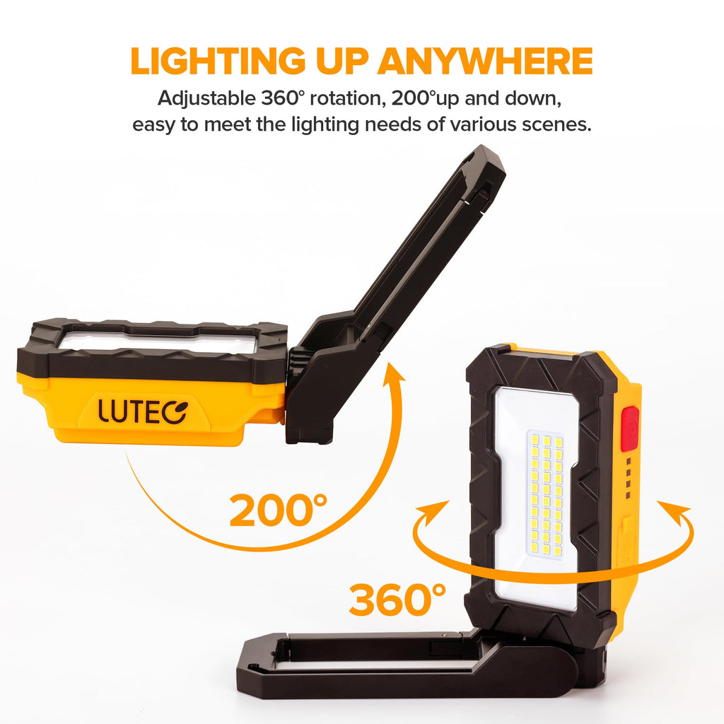 1000 Lumens LED Rechargeable Magnetic Work Light U824909