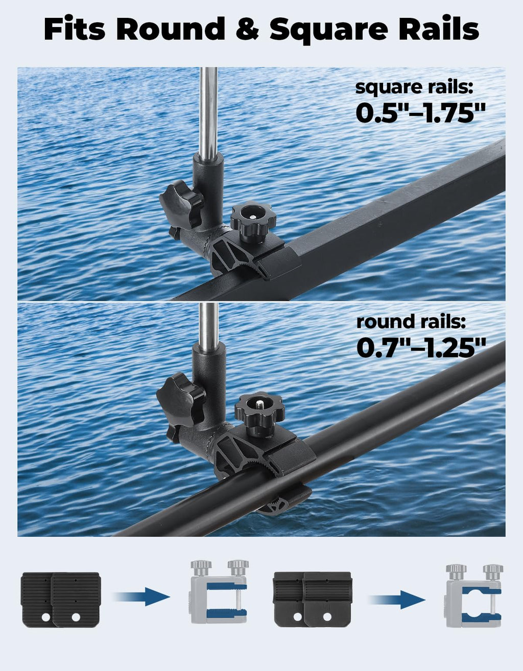Stainless Steel 360° Rotating Boat Flag Pole Holder Q7279