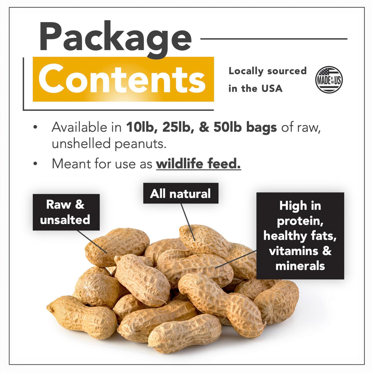 Raw Peanuts 50 LBS J772898