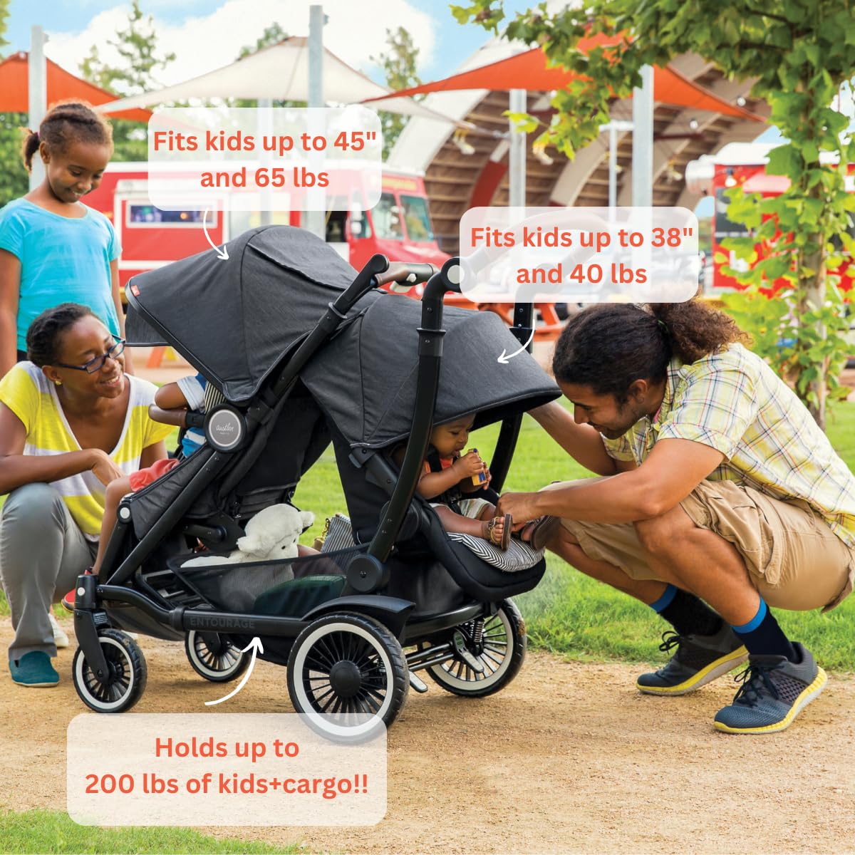 Black Double Stroller F78792