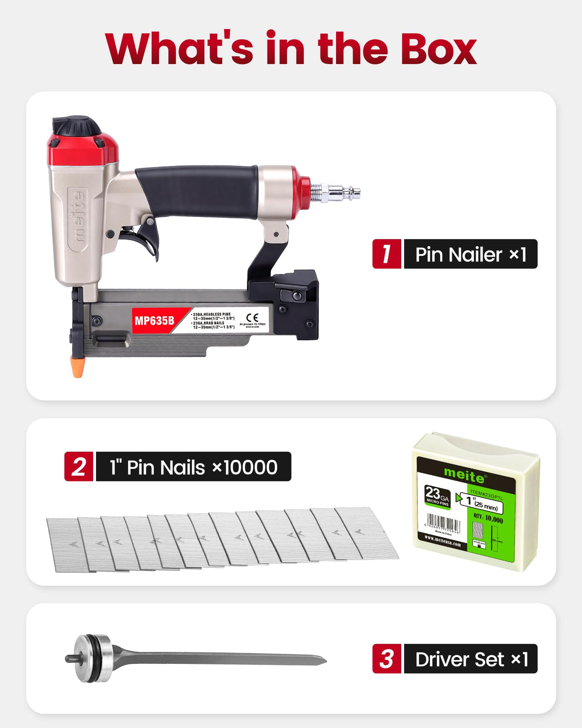 23 Gauge Pneumatic Pin Nailer R2480