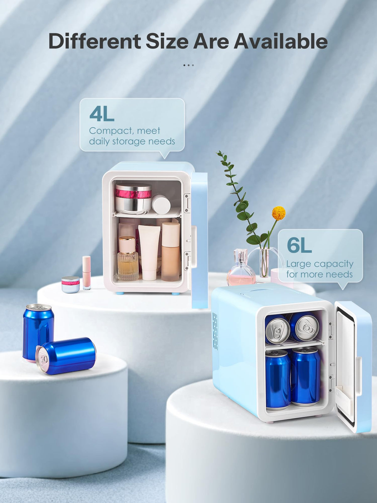 Mini Beauty Fridge with LED Mirror B748747