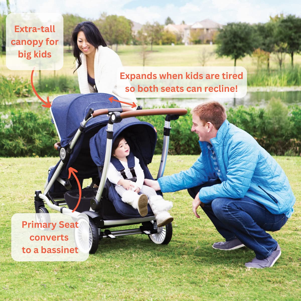 Black Double Stroller F78792