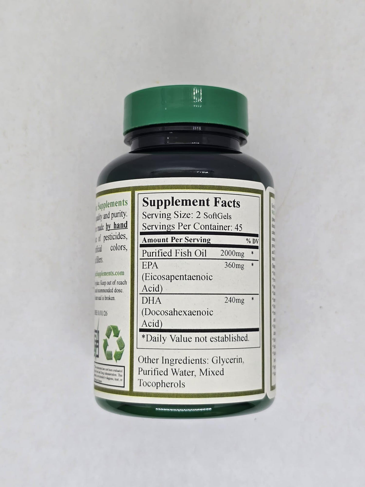Triple Strength Omega 3 Fish Oil 90 Softgel 1000 mg W325017