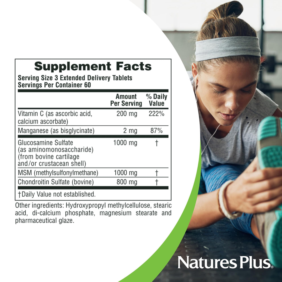 180 Tablets Glucosamine Chondroitin MSM Joint Support Q9950