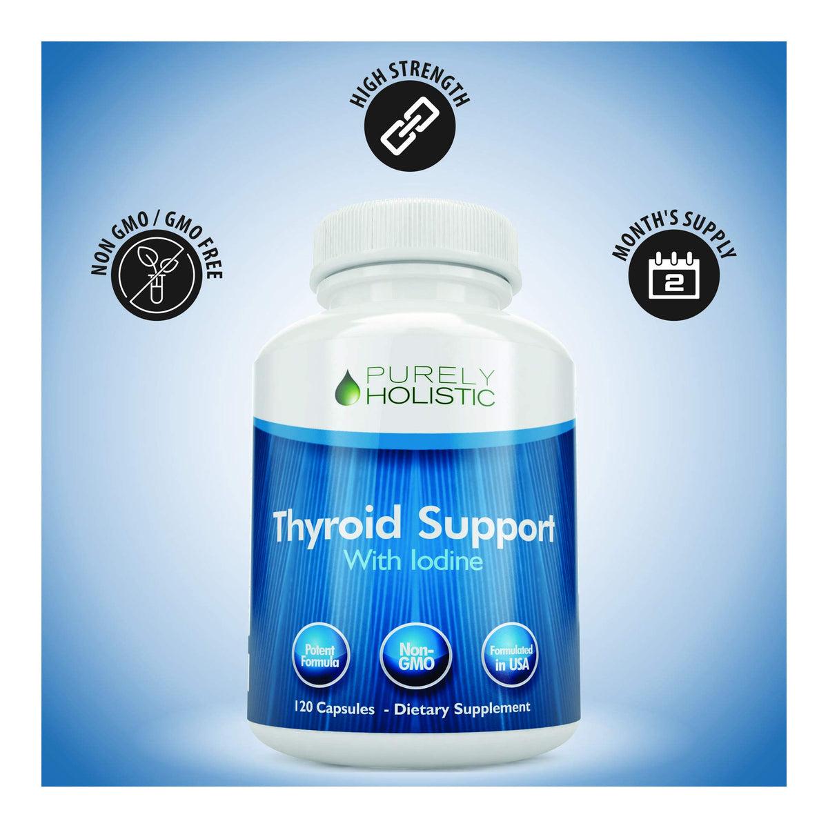 Iodine Supplement with Zinc Selenium & L-Tyrosine R5134