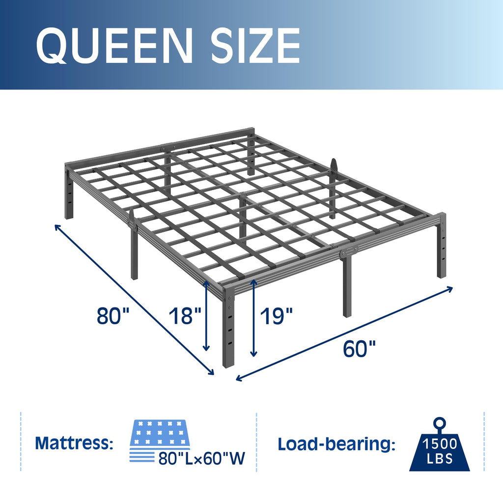 Queen Metal Platform Bed Frame R91548