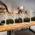 22" White Birch Tabletop Tree with LED Lights (4PK) D894175